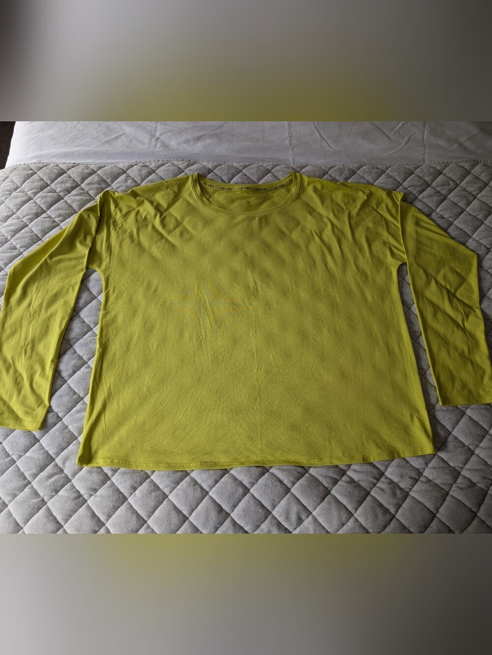 Crz Yoga Lightweight Oversized Fit Long Sleeve, Yellow, Size Medium